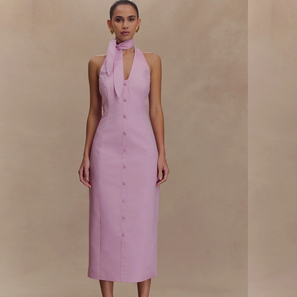 Meshki Strapless Lilac Dress